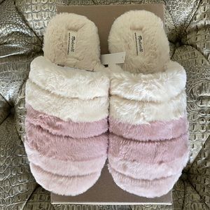 MADEWELL SLIPPERS NEW IN BOX size 10. Color is Dusty Blush Multi.